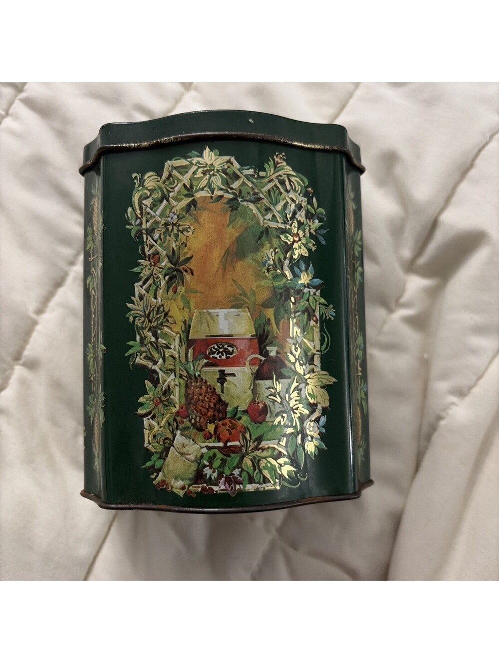 Christmas Canister · Made in England  1981 · Exclusively for Avon
